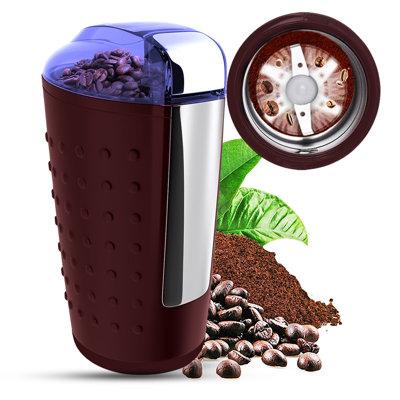 5 Core Coffee Grinder 85 Gram Capacity 150W Electric Bean Spice Grinders Black Plastic in Black/Gray | 7.5 H x 4.5 W x 4.5 D in | Wayfair CG 01 BL