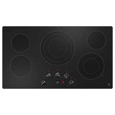 GE Appliances 36.13" Electric Cooktop w/ 5 Elements in Black | 3.38 H x 21 W x 36.13 D in | Wayfair JEP5036DTBB