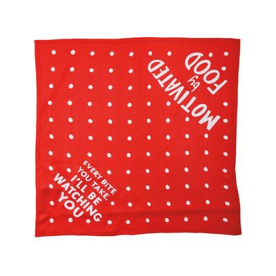Primitives by Kathy Pet Costumes Red - Red 'Motivated by Food' Small Pet Bandana