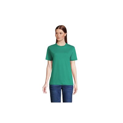 Women's Short Sleeve Super T Crew Neck T-shirt - Lands' End - Green - M