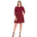 Perfect Fit and Flare Plus Size Pocket Dress