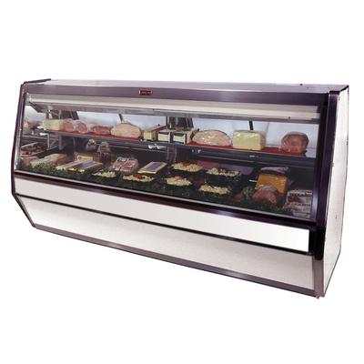 Howard-McCray SC-CDS40E-6-S-LED 40E Series 75" Full Service Deli Meat & Cheese Deli Case w/ Straight Glass - (2) Levels, 115v, Silver