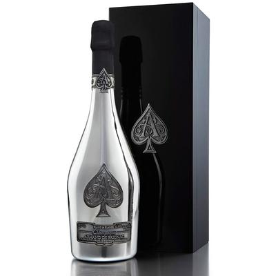 Armand de Brignac Ace of Spades Silver Blanc de Blancs with Gift Box Champagne - France