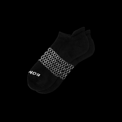 Men's Solids Ankle Socks - Black - Medium - Bombas