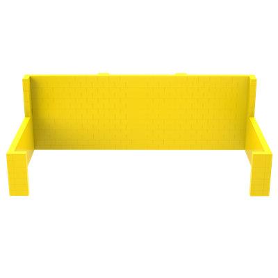 Versare Everblock Trade Show Booth Kit in Yellow | 84 H x 240 W x 120 D in | Wayfair 53003919
