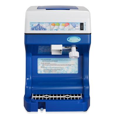 Olde Midway Commercial Electric Ice Shaver & Crusher for Snow Cones in Blue/White | 17 H x 11 W x 14.25 D in | Wayfair CON-SNO-8263