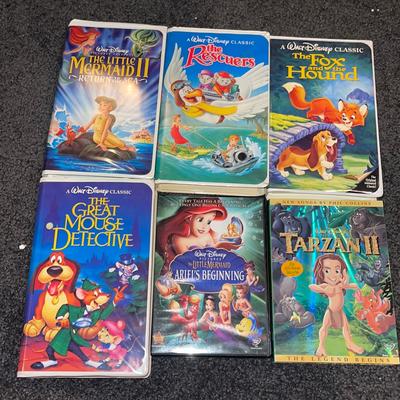 Disney Media | Disney Movies Vhs And Dvd Lot Of 6 With 3/6 Black Diamond Vhs | Color: Black | Size: Os