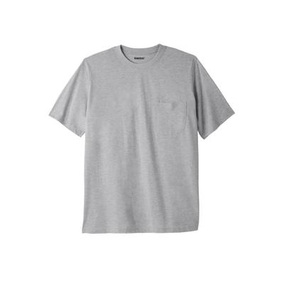 Men's Big & Tall The Ultra-Light Comfort Tee by Kingsize by KingSize in Heather Grey (Size 7XL)