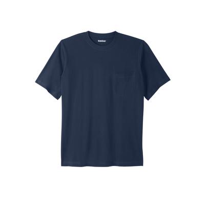 Men's Big & Tall The Ultra-Light Comfort Tee by Kingsize by KingSize in Navy (Size 8XL)