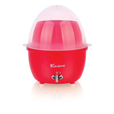 Egg Cooker / Steamer by Euro Cuisine in Red