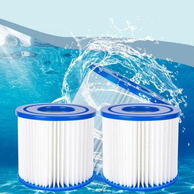 ESHOO Type D Pool Filters Cartridge For Summer Waves, For Swimming Filter Pump Replacement Cartridge Vii, For Intex D, Sfs-350, Rp-350, Rp-400, Rp-600 | Wayfair