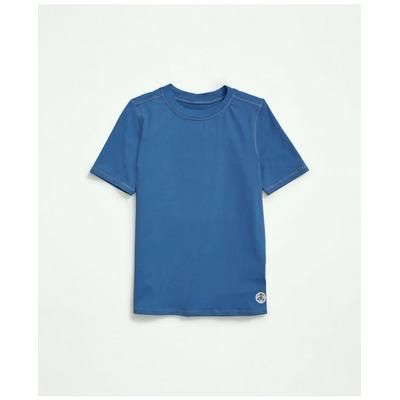 Brooks Brothers Boys Short Sleeve Rashguard | Blue | Size 4