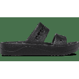 Crocs Black Baya Platform Sandal Shoes
