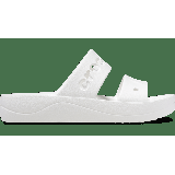 Crocs White Baya Platform Sandal Shoes