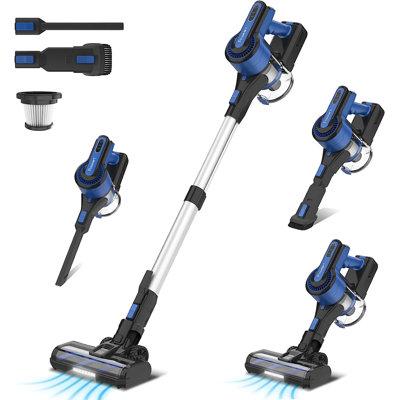 UMLo POWEART Cordless Vacuum Cleaner, 6 in 1 Multifunction Cordless Stick Vacuum Plastic in Blue | Wayfair V80