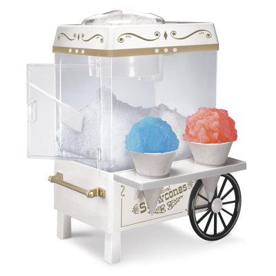 Nostalgia Snow Cone Maker, Stainless Steel | 15.5 H x 9 W x 12.5 D in | Wayfair NSCM525WH