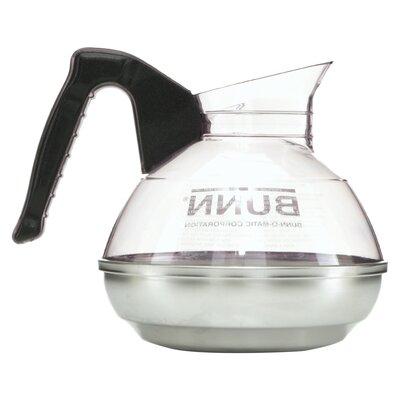 12-Cup Coffee Carafe For Pour-O-Matic Bunn Coffee Makers Stainless Steel in Black/Brown/Gray | 7.5 H x 7.12 W in | Wayfair BUN6100