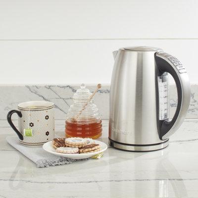 Cuisinart PerfecTemp Cordless Electric Kettle Stainless Steel in Gray | 8.5 H x 8 W x 5.75 D in | Wayfair CPK-17P1