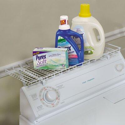 Household Essentials Over the Washer Laundry Room Organizer Metal in White | 1 H x 26.5 W x 10 D in | Wayfair 05100