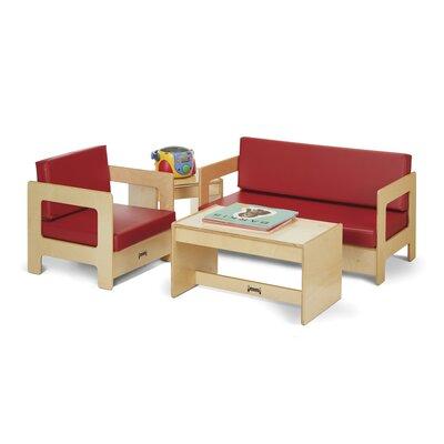Jonti-Craft 4 Piece Play Table & Chair Set Wood in Red | 13 H x 25 W in | Wayfair 0380JC