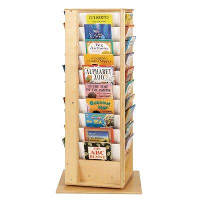 Jonti-Craft Revolving Literacy Tower Double Sided Book Display Wood in Brown | 57.5 H x 27 W x 27 D in | Wayfair 3550JC