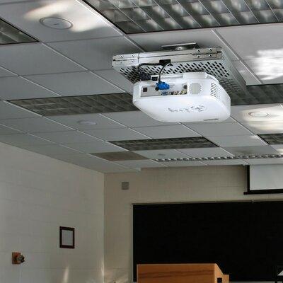 Peerless-AV Universal Tray Style Projector Security Ceiling Mount in White | 4.67 H x 14.23 W in | Wayfair PSM-UNV-W