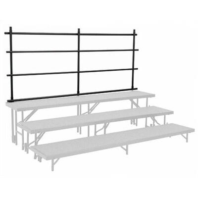 National Public Seating Guard Rail for Straight Risers Stage Package Metal, Size 32.0 H in | Wayfair GRR32S
