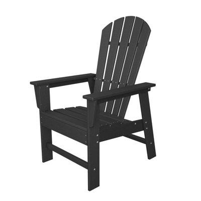 POLYWOOD® South Beach Casual Chair in Black | 42.5 H x 26.5 W x 29 D in | Wayfair SBD16BL