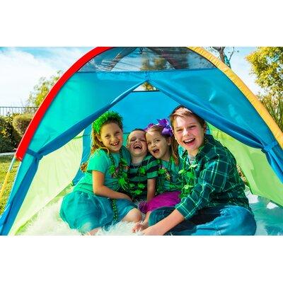 Pacific Play Tents Super Duper 4 Kid Play Tent w/ Carrying Bag Polyester in Blue/Green | 46 H x 58 W x 58 D in | Wayfair 40205