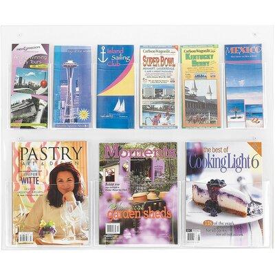 Safco Products Company Clear2c 23.5  H Brochure & Pamphlet Rack, Crystal | 23.5 H x 28 W x 3 D in | Wayfair 5666CL