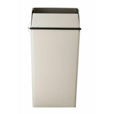Witt Secure Document Container 36 Gallon Swing Top Trash Can Stainless Steel in Brown, Size 38.0 H x 19.0 W x 19.0 D in | Wayfair 008LAL