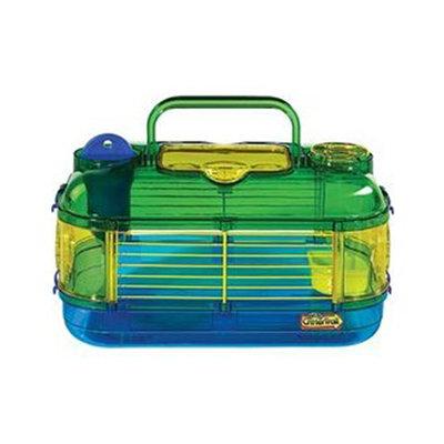 Super Pet Crittertrail Mini Carry & Connect Small Animal Cage Acrylic/Plastic in Blue/Green, Size 7.0 H x 12.25 W x 8.0 D in | Wayfair SP60501
