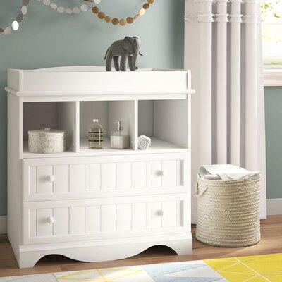 South Shore Savannah Changing Table Dresser Wood in Brown/Gray | 36.75 H x 33.75 W x 20 D in | Wayfair 3519330