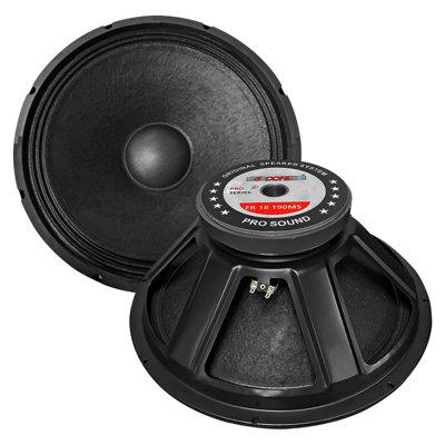 5 CORE 18  1000W PMPO Subwoofer Steel Speaker Audio CCAW Voice Coil 8 Ohm FR 18 190 MS in Black | 8 H x 19 W x 19 D in | Wayfair