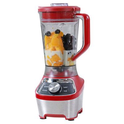 Kenmore 64 oz Stand Blender, 1200W, Smoothie, Ice Crush, Self-Clean Modes, Variable Speed /Tritan in Red | 17.25 H x 7.25 W x 8 D in | Wayfair