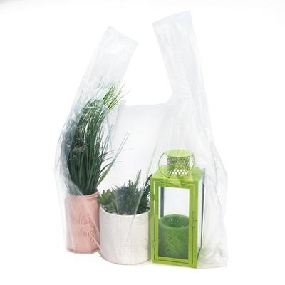 XL - XXL Size Clear Poly Handle Shopping Bags - for fitting Large Retail Merchandise Items Bag Size: 20