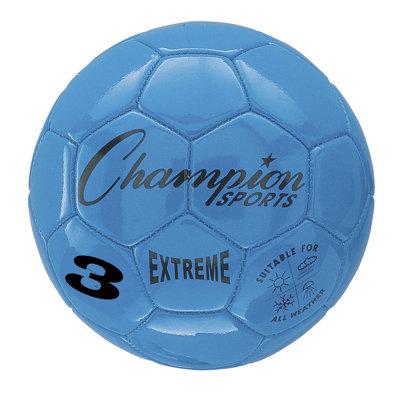 Champion Sports kids Extreme Soccer Ball, Size 3 Plastic in Blue | 7 H x 6.75 W x 3 D in | Wayfair EX3BL