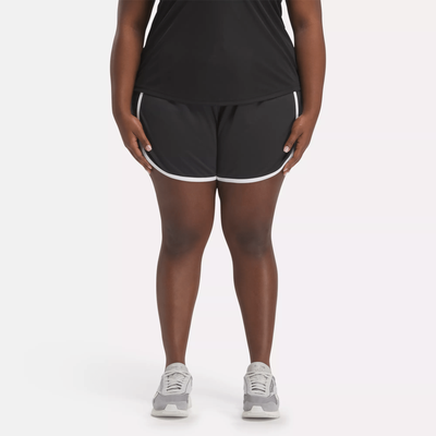 Women's Workout Ready High-Rise Shorts (Plus Size) in Black