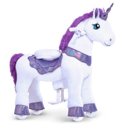 PonyCycle Model E Ride On Unicorn in Indigo | 29.9 H x 13 W x 29.9 D in | Wayfair E313