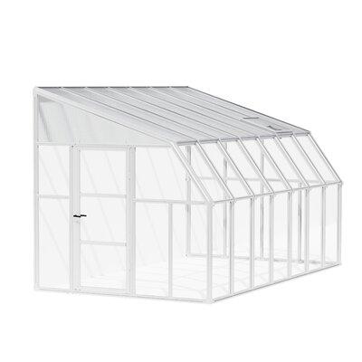 Canopia Sunroom 2 Greenhouse Acrylic Panels Resin Polycarbonate Panels in White | 104.7 H x 174 W x 102 D in | Wayfair 702133