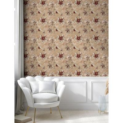 Bay Isle Home™ Karval Roll Paper in Brown/Red/White | 13 W in | Wayfair AE051E10C13A4930A3C449A256825E1C