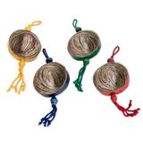 Recycled paper ornaments, 'Dancing Cosmos' (set of 4)