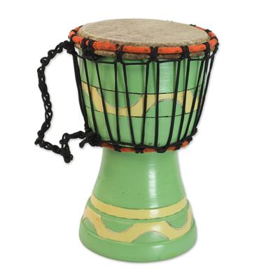 Musical Mint,'Artisan Crafted Authentic African Mini Djembe Drum'