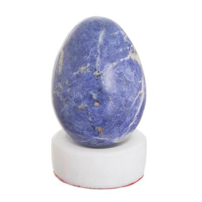 Sodalite egg, 'Inner Peace'