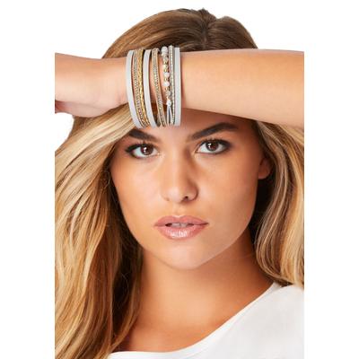 Women's Wrap Bracelet Set by Accessories For All in Grey