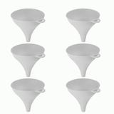 YBM Home Plastic Funnel for Water Bottle Liquid Transfer Food Grade, Dishwasher Safe Plastic in White | 4.5 H x 4.5 W x 4.5 D in | Wayfair