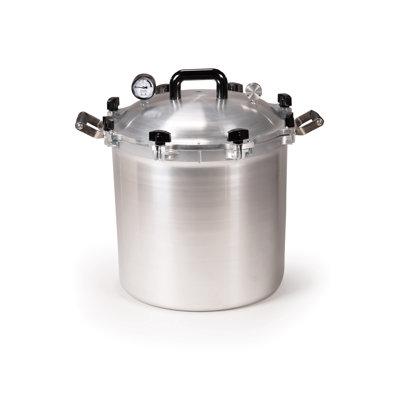 All American 1930 Pressure Cooker/Canner Aluminum in Blue/Brown/Gray | 19 H x 15.25 W x 15.25 D in | Wayfair 941