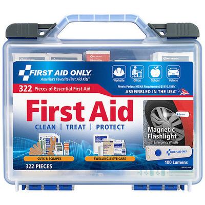 FIRST AID ONLY 91414 First Aid Kit w/House,322pcs,11x9.75",BL