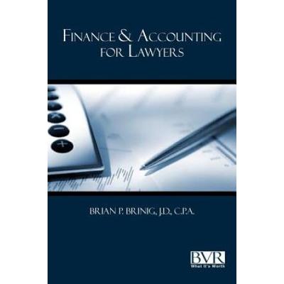 Finance Accounting For Lawyers