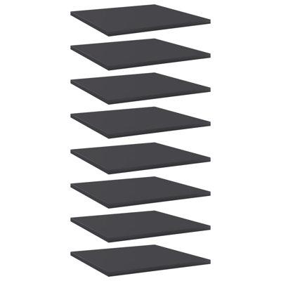 Latitude Run® Floating Shelves Wall Shelving Wall Mounted Shelves Display Wall Units, Wood in Gray | 0.59" H x 39.37" W x 7.87" D | Wayfair
